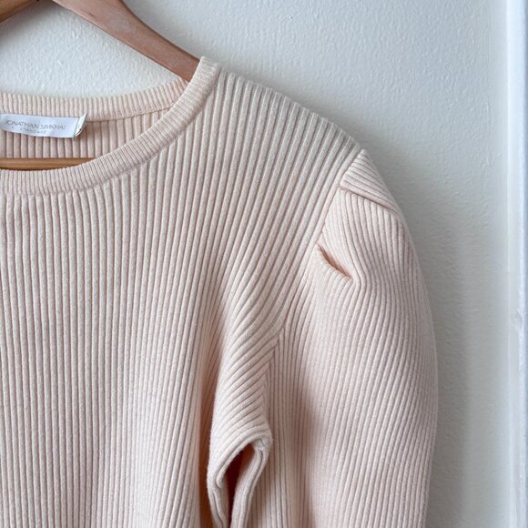 Jonathan Simkhai Levy Ribbed Puff Shoulder Sweater - Picture 4 of 7